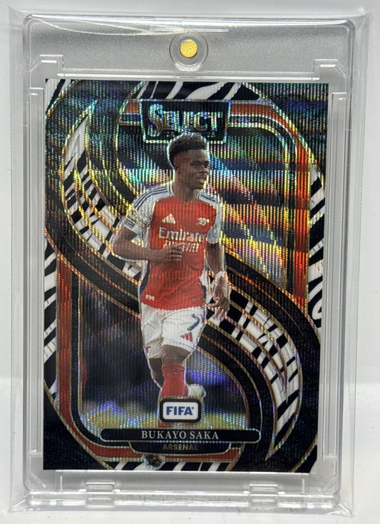 Bukayo Saka Panini Select FIFA 2024-25 Mezzanine Zebra Arsenal