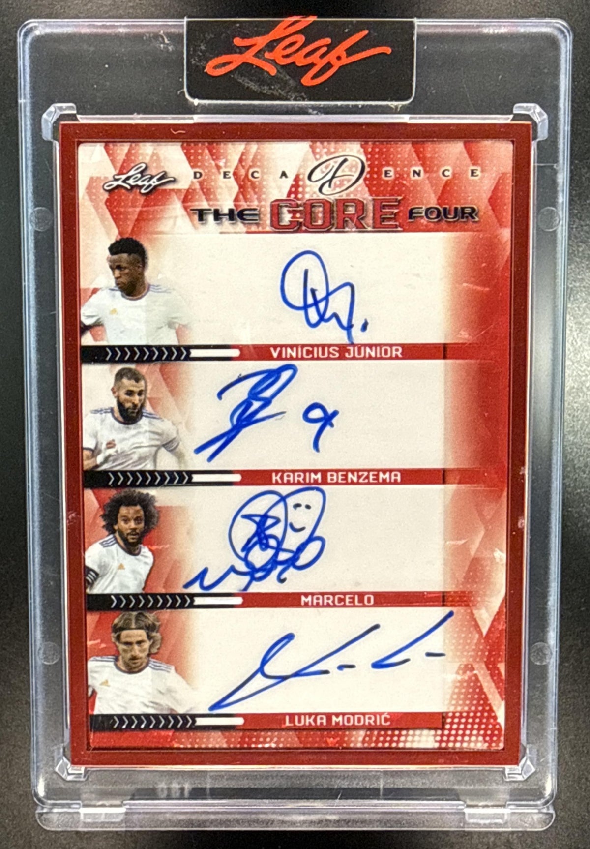 Vinicius Junior Karim Benzema Marcelo Luka Modric Leaf Decadence 2022 Auto