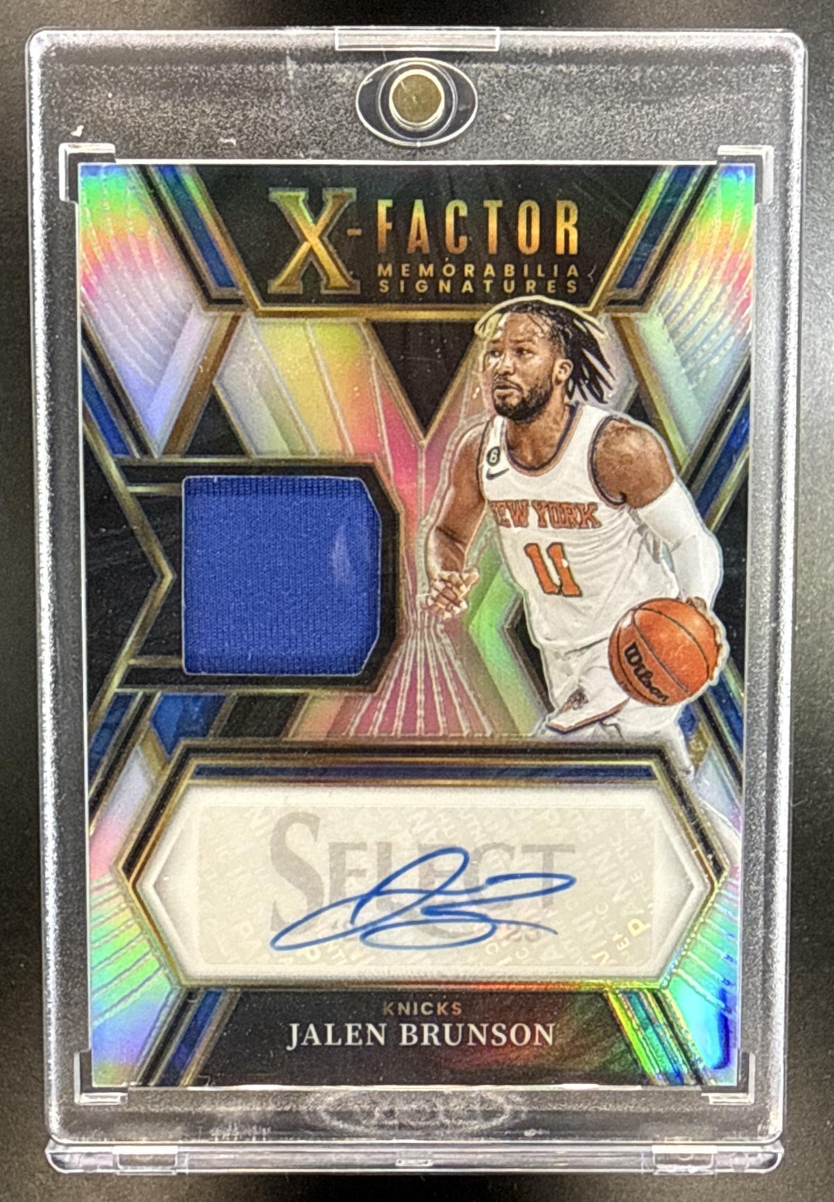Jalen Brunson Panini Select 2022-23/199 MEM Auto New York Knicks