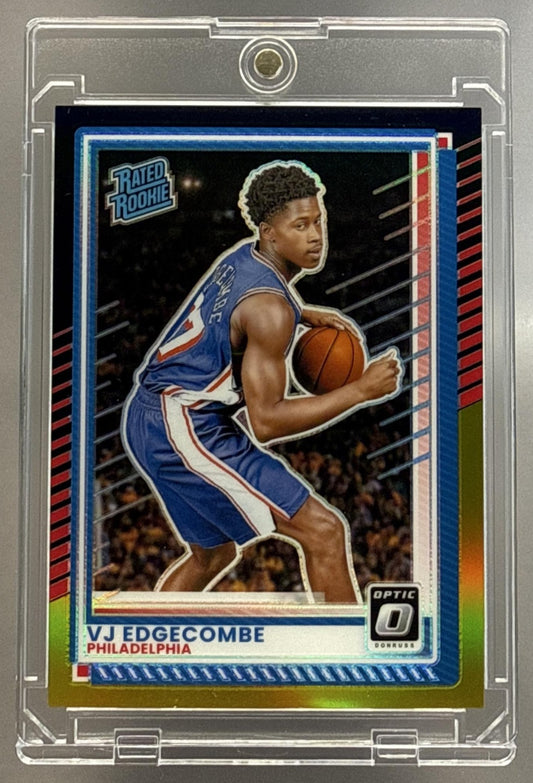 VJ Edgecombe Panini Donruss 2025-26 Optic Black Gold /8 RC Philadelphia 76ers
