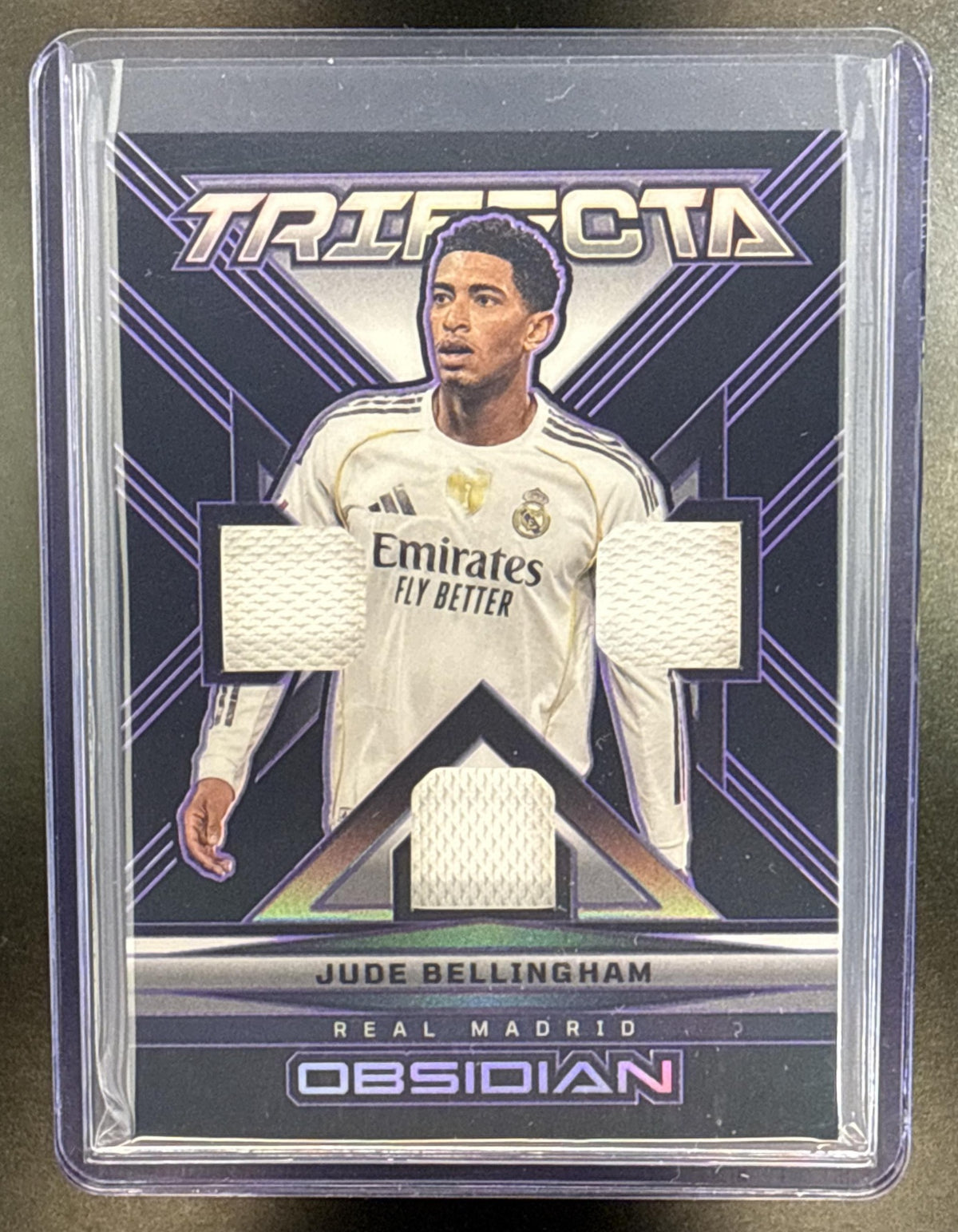 Jude Bellingham Panini Obsidian 2025-26 Electric Etch Purple /99 MEM