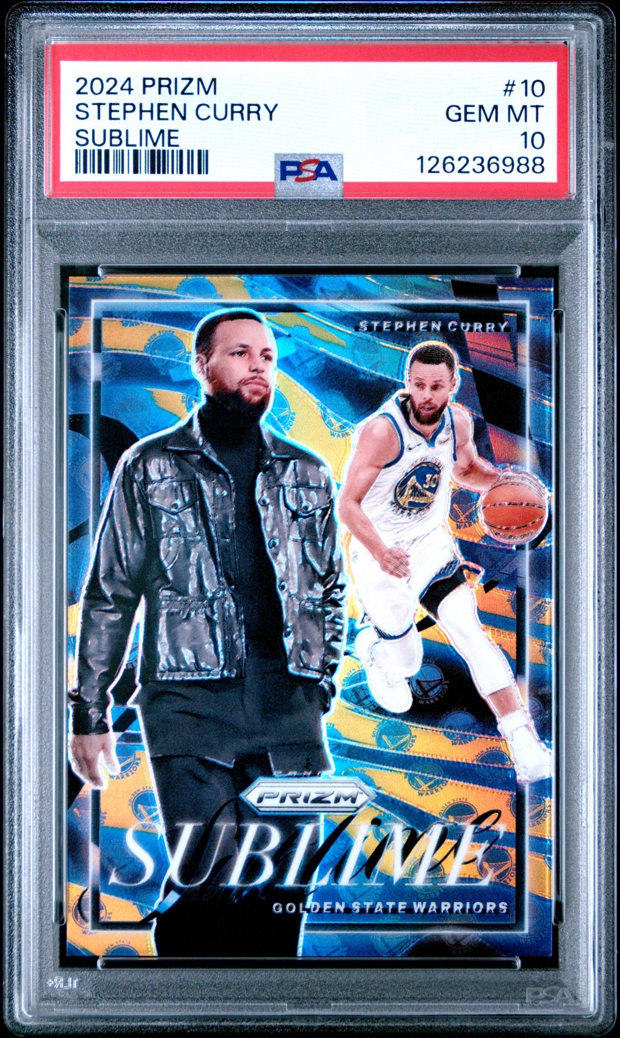 Stephen Curry Panini Prizm 2024-25 Sublime PSA 10 Golden State Warriors