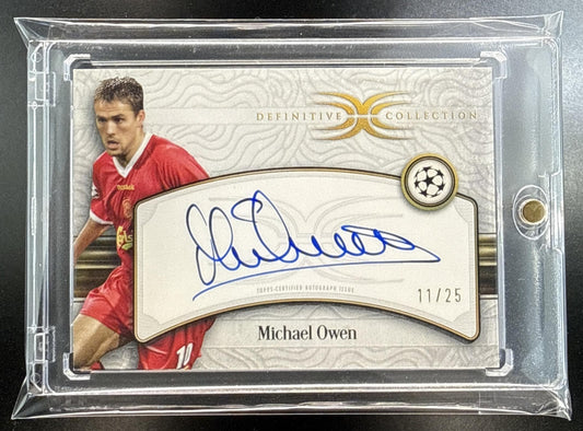 Michael Owen Topps Definitive Collection UCC 2024-25/25 Auto Liverpool FC