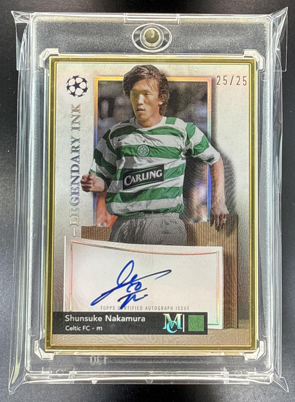 Shunsuke Nakamura Museum Collection UCC 2024 Legendary Ink /25 Auto Celtic FC