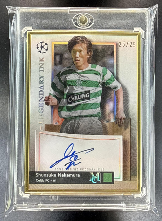 Shunsuke Nakamura Museum Collection UCC 2024 Legendary Ink /25 Auto Celtic FC