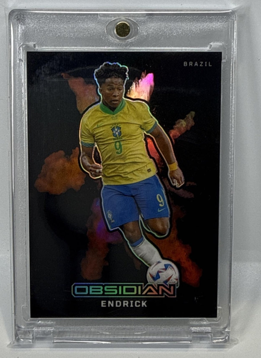Endrick Panini Obsidian 2024-25 Color Blast Black Brazil