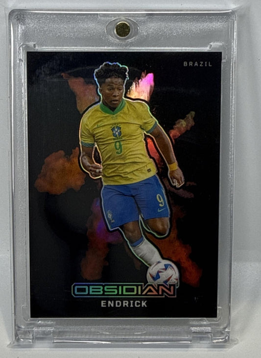 Endrick Panini Obsidian 2024-25 Color Blast Black Brazil
