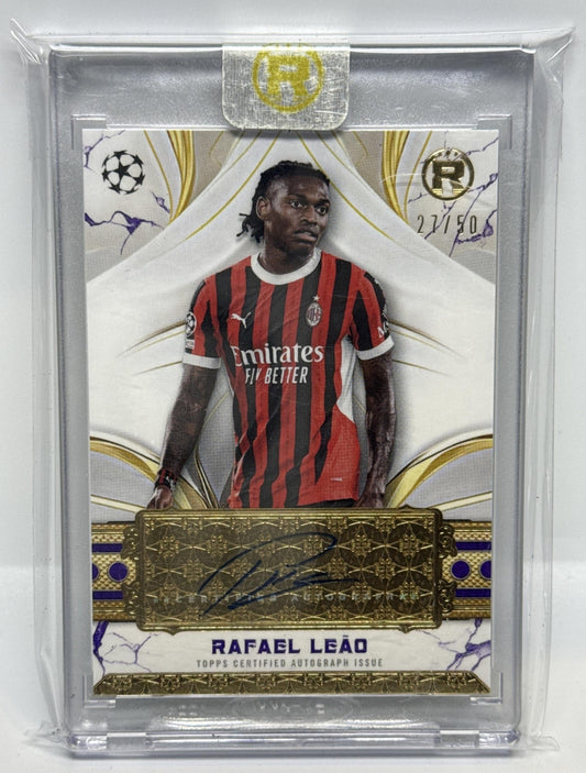 Rafael Leao Topps Reverence UCC 2024-25 Auto Purple /50 A.C. Milan