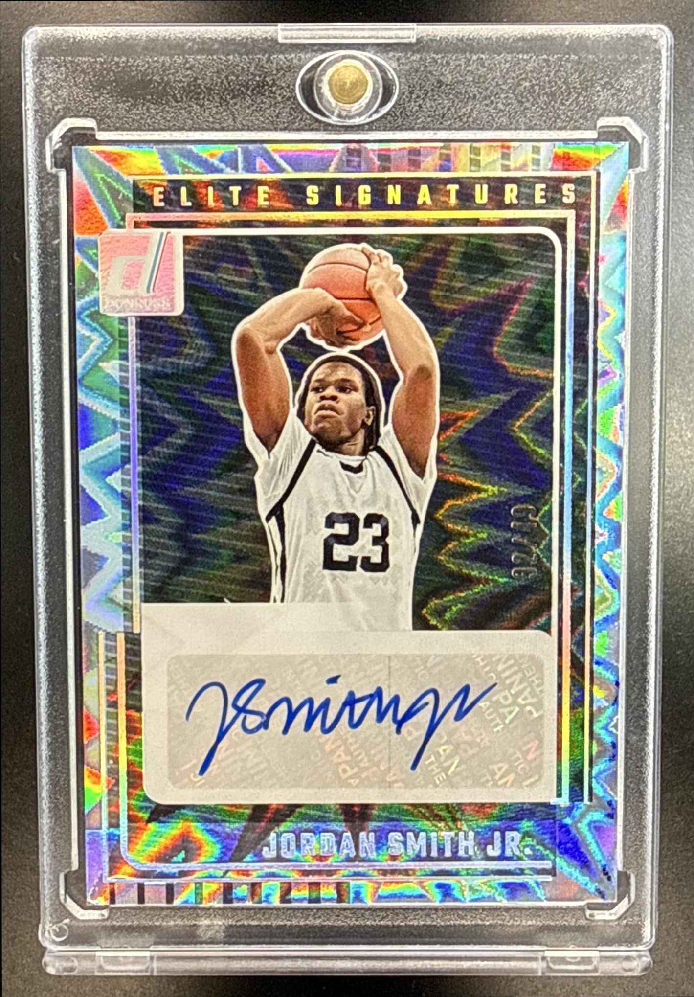 Jordan Smith Jr. Panini Donruss 2025-26 Elite Signatures Explosion /49 RC Auto