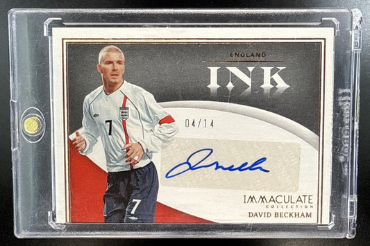 David Beckham Panini Immaculate Collection 2022-23 Ink /14 Auto England