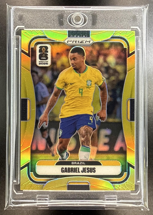 Gabriel Jesus Panini Prizm World Cup 2026 Gold /10 Brazil