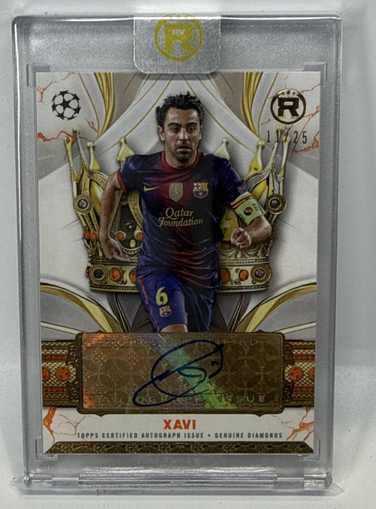 Xavi Topps Reverence UCC 2024-25 Orange /25 MEM Auto FC Barcelona