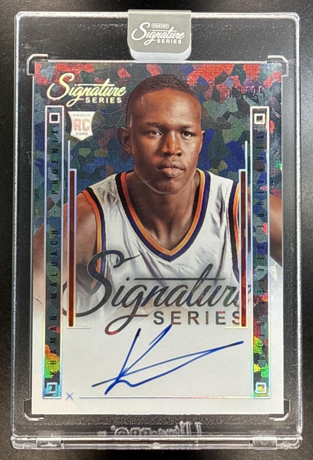 Khaman Maluach Panini Signature Series 2025-26 /25 RC Auto Phoenix Suns