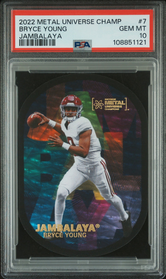 Bryce Young Skybox Metal Universe Champions 2022 Jambalaya PSA 10