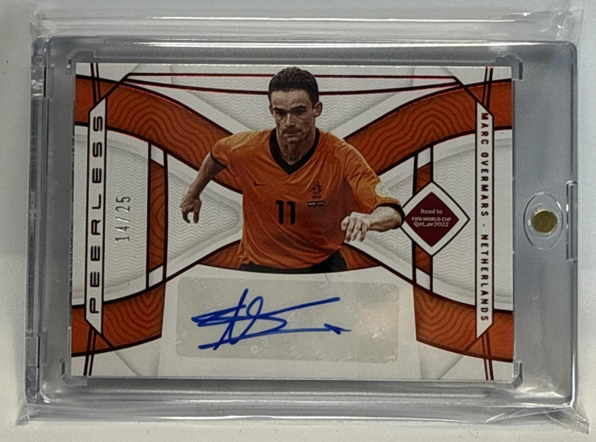 Marc Overmars National Treasures FIFA Road to World Cup '22 Ruby /25 Netherlands