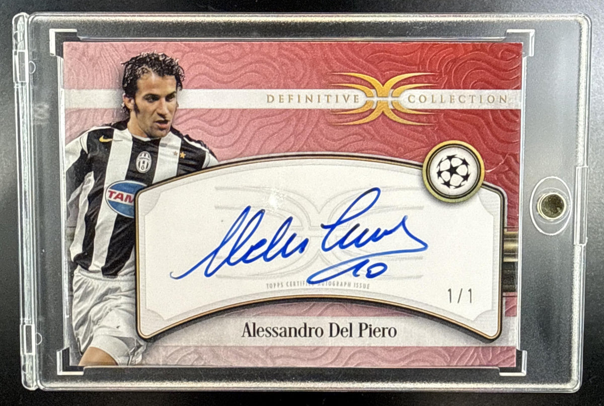 Alessandro Del Piero Topps Definitive Collection UCC 2024-25 Red 1/1 Auto Juventus