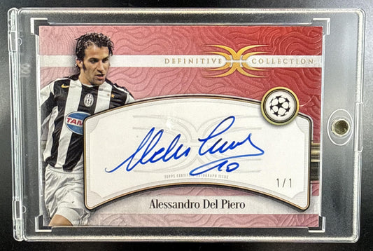 Alessandro Del Piero Topps Definitive Collection UCC 2024-25 Red 1/1 Auto Juventus