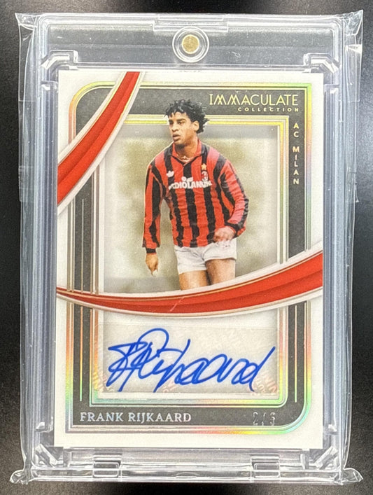 Frank Rijkaard Panini Immaculate Collection 2024-25 Gold /5 Auto AC Milan