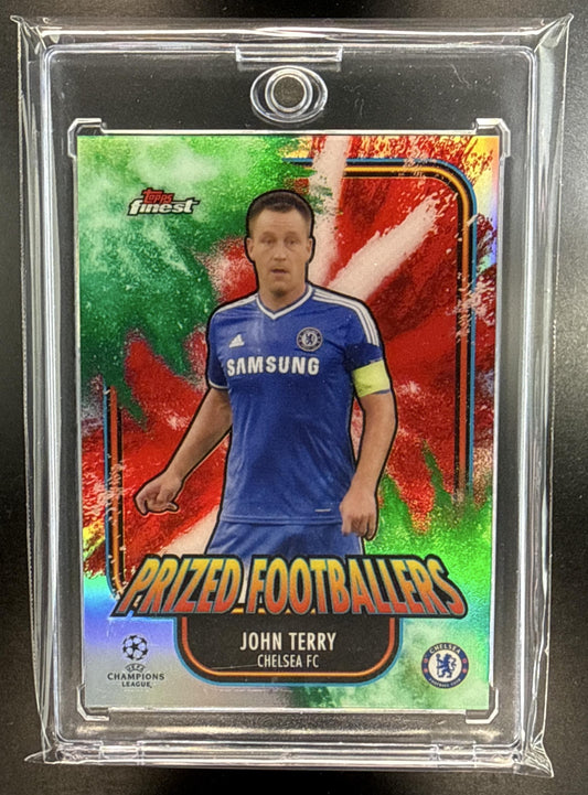 John Terry Topps Finest UCL 2020 Red/Green /25 Chelsea FC