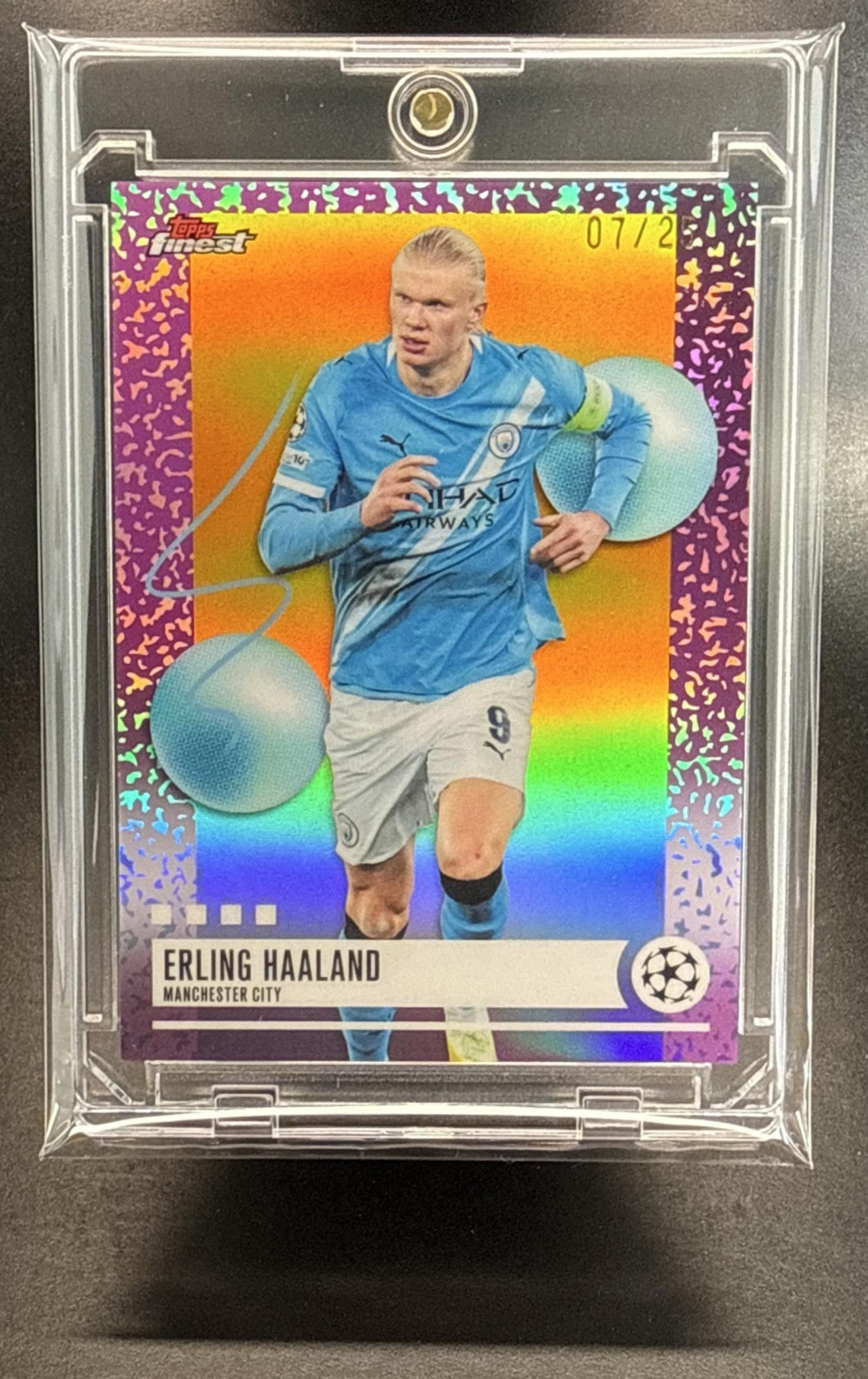 Erling Haaland Topps UCC Finest 2025-26 Gold Refractor /25 Manchester City