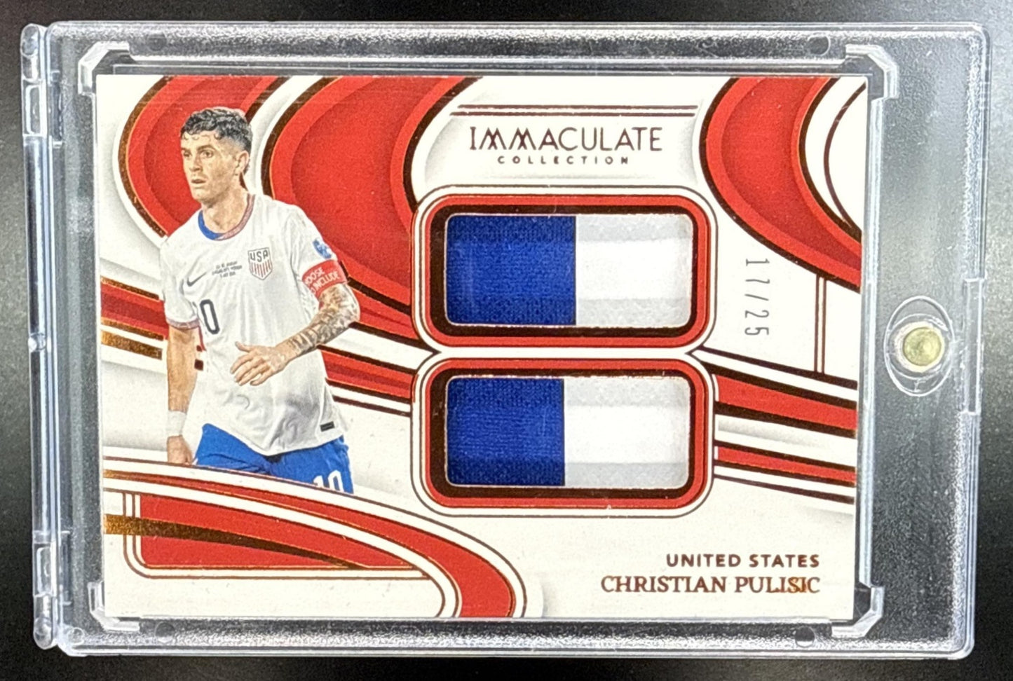 Christian Pulisic Immaculate Collection 2024-25 Jumbo Dual Patch /25 United States
