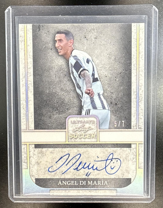 Angel Di Maria Leaf Ultimate 2022 Auto Platinum Spectrum /7