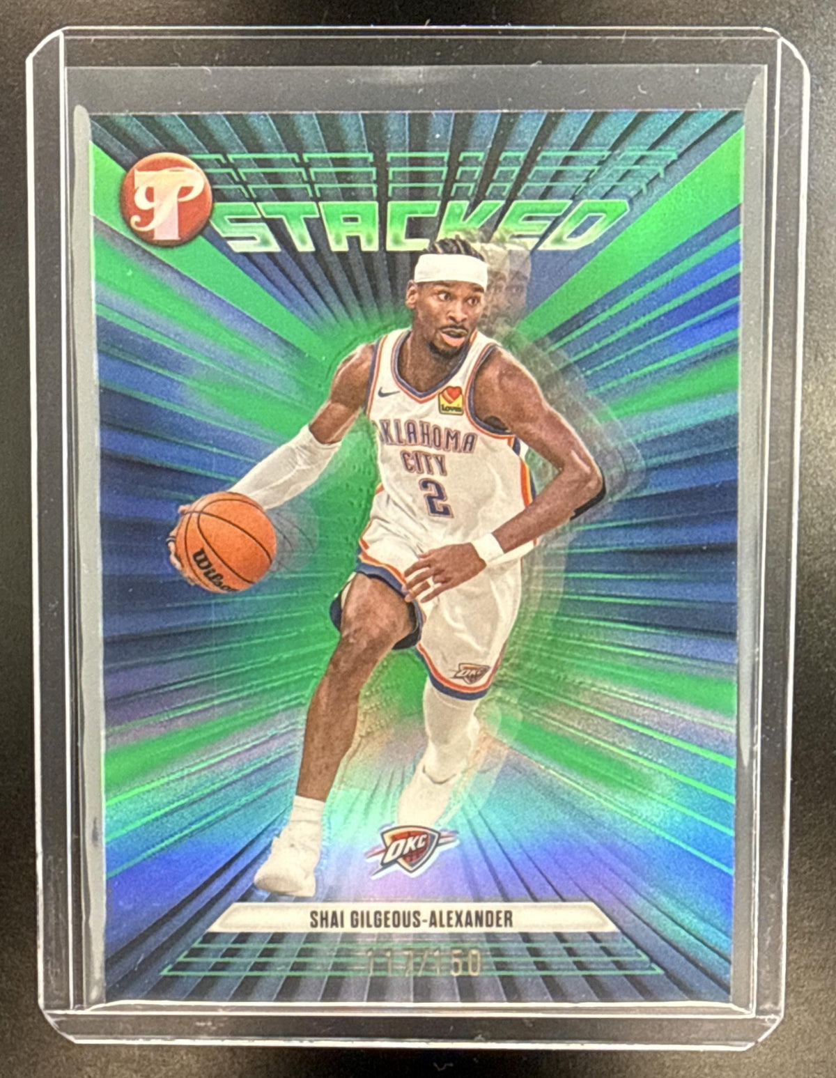 Shai Gilgeous-Alexander Topps Pristine 2025-26 Green Refractor /150 Oklahoma City Thunder