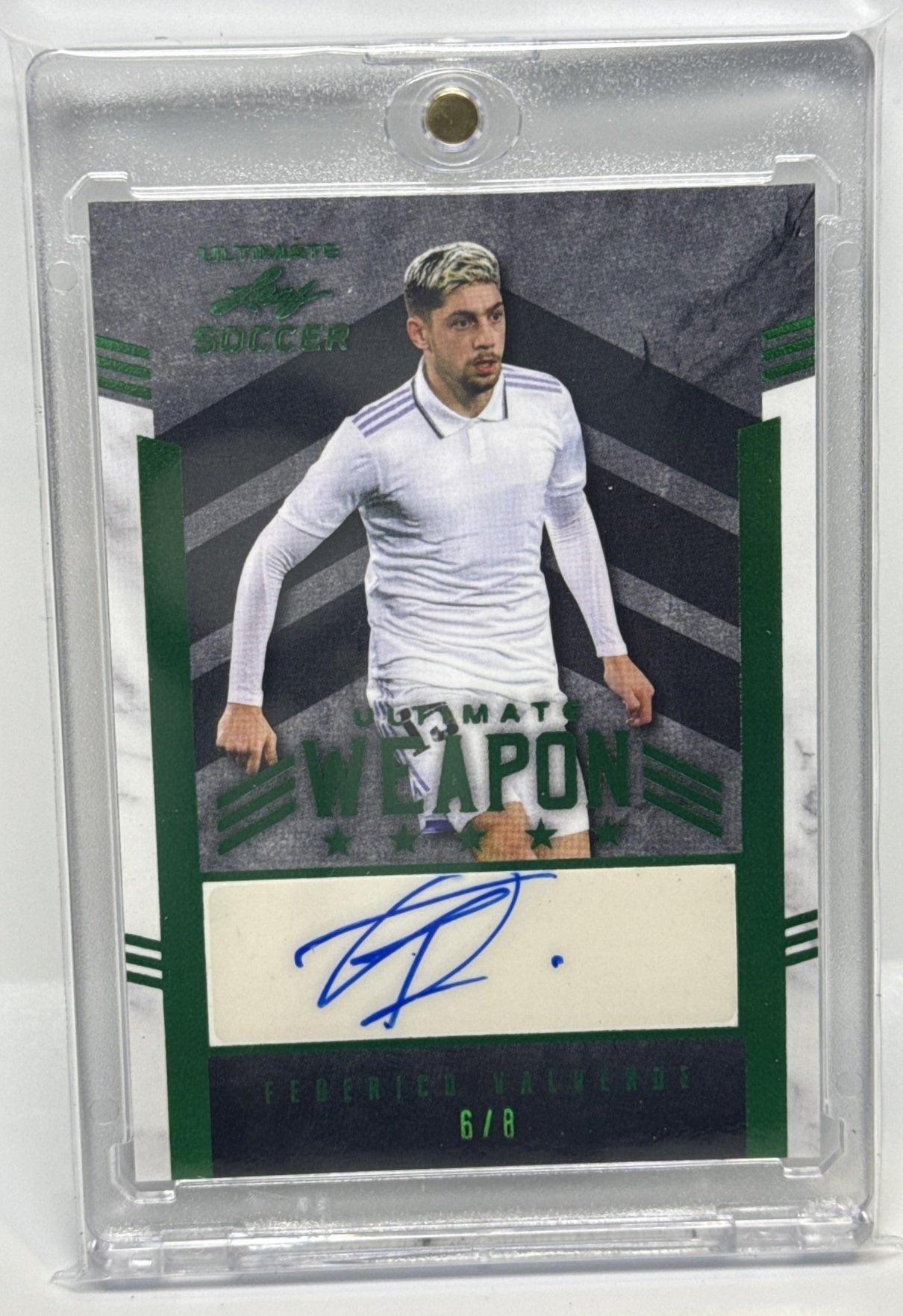 Federico Valverde Leaf Ultimate 2022 Weapons Auto Green /8