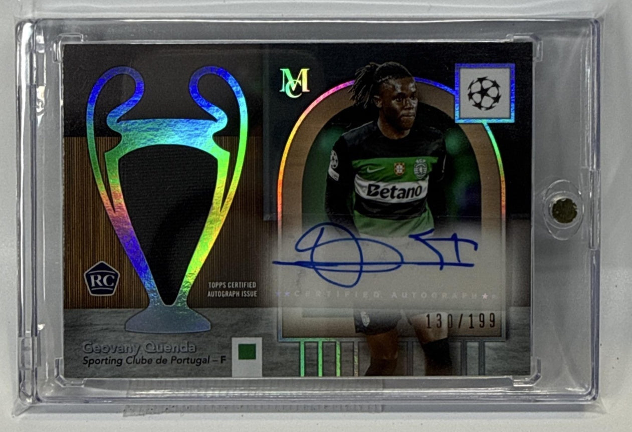 Geovany Quenda Topps Museum UCC 2024-25 /199 Auto RC Sporting Clube de Portugal