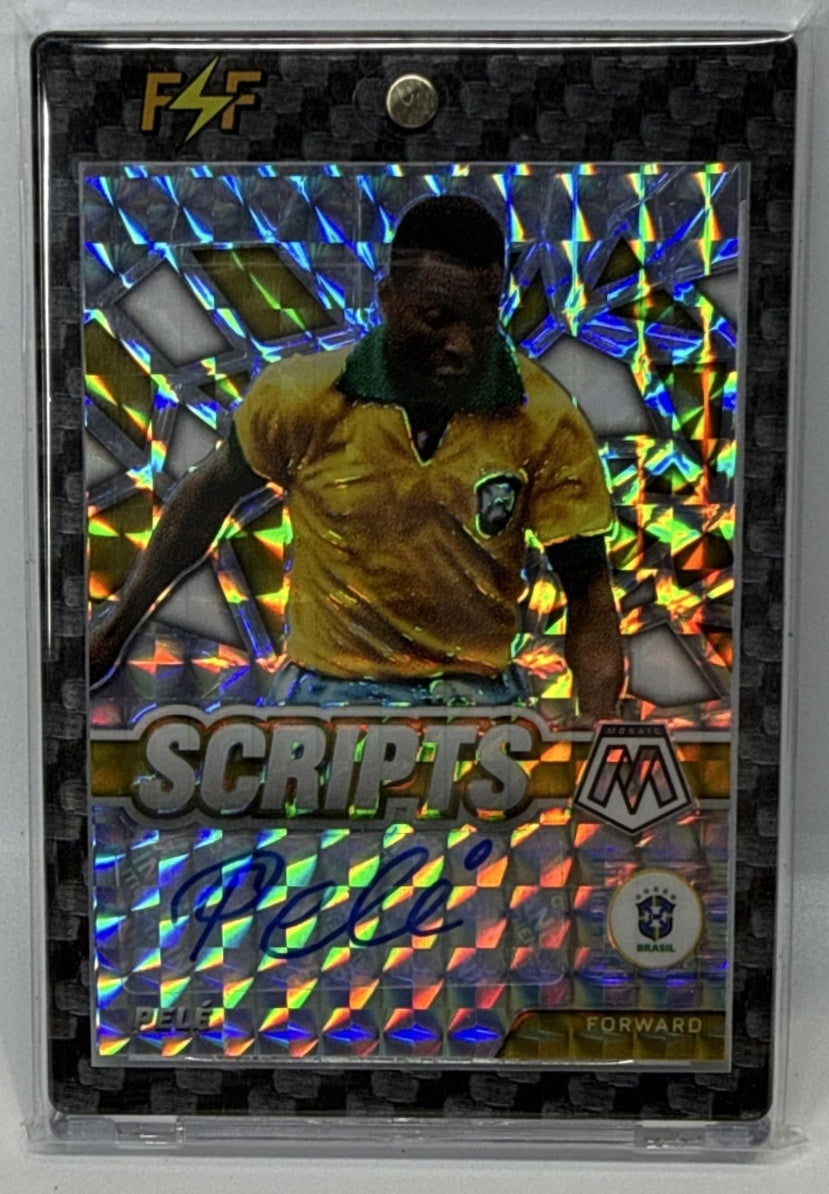 Pele Panini Mosaic Road to FIFA World Cup 2021 Scripts Mosaic Auto Brazil