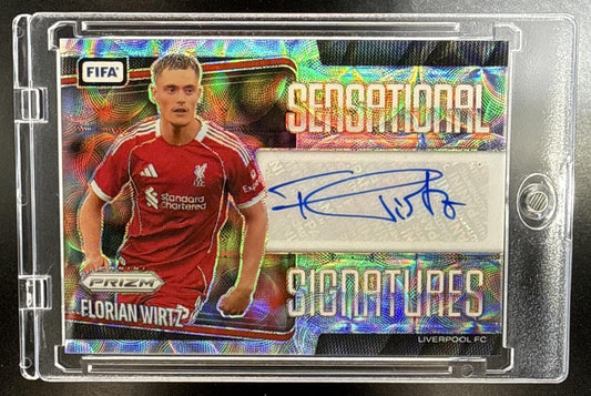 Florian Wirtz Panini Prizm FIFA 2025-26 Choice Prizms Auto Liverpool FC