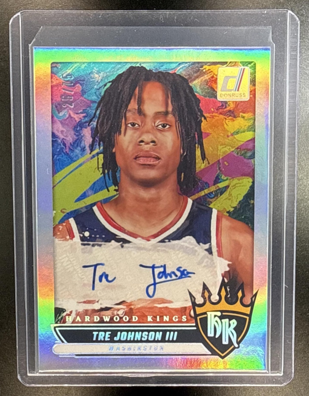 Tre Johnson III Panini Donruss 2025-26/75 RC Auto Washington Wizards