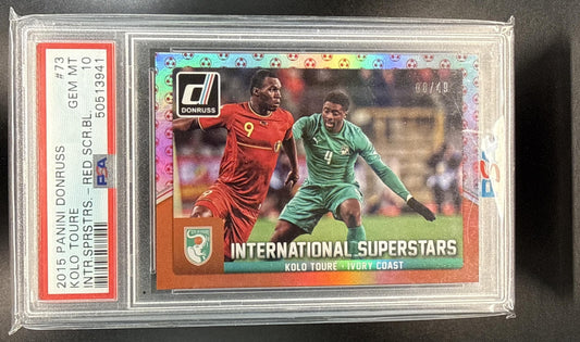 Kolo Toure Panini Donruss 2015/49 PSA 10 Cote D Ivoire