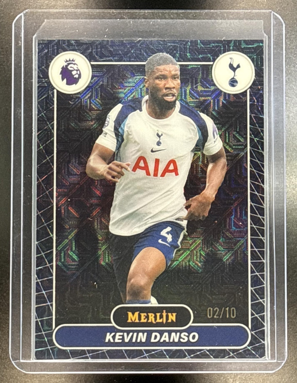 Kevin Danso Topps Merlin PL 2026 Black Mojo Refractor /10 RC Tottenham Hotspur