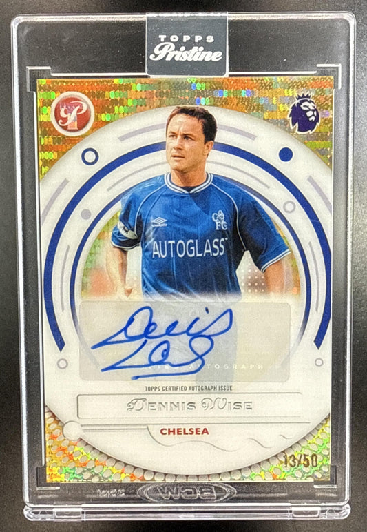 Dennis Wise Topps Pristine PL 2025-26 Auto Gold /50 Chelsea