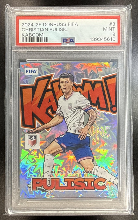 Christian Pulisic Panini Donruss 2024-25 Kaboom PSA 9 United States