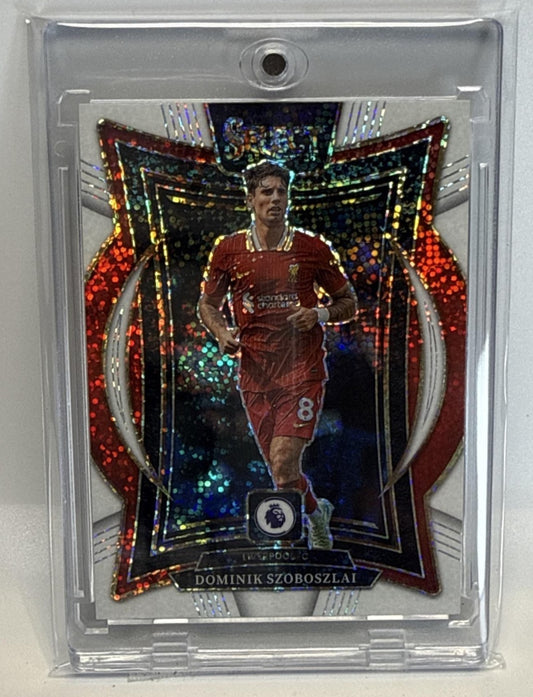 Dominik Szoboszlai Panini Select PL 2024-25 Terrace White Sparkle Liverpool FC