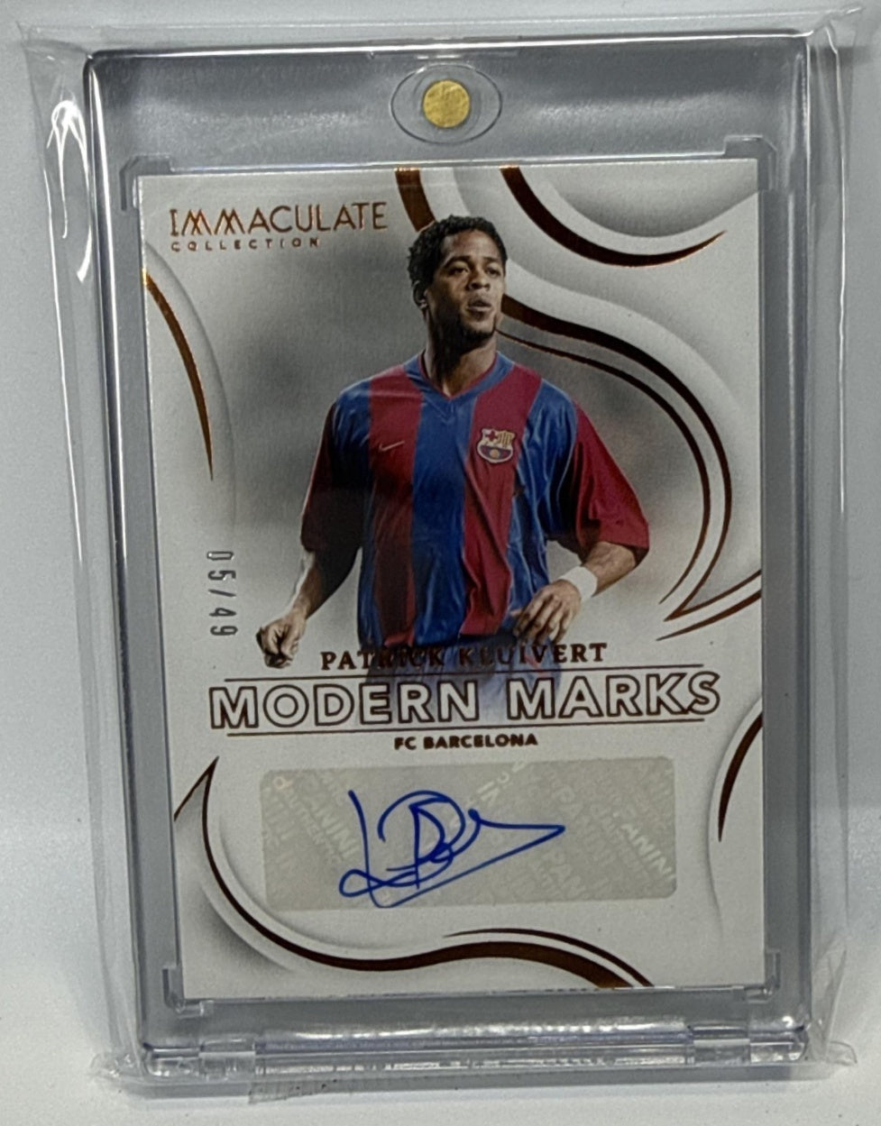 Patrick Kluivert Panini Immaculate Collection 2024-25/49 Auto FC Barcelona