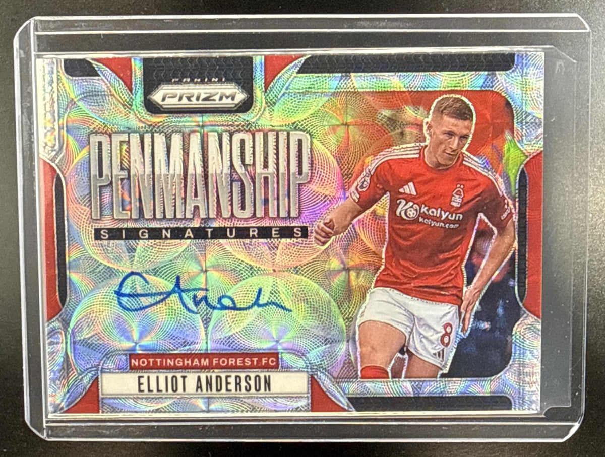 Elliot Anderson Panini Prizm PL 2024-25 Choice Auto Nottingham Forest FC