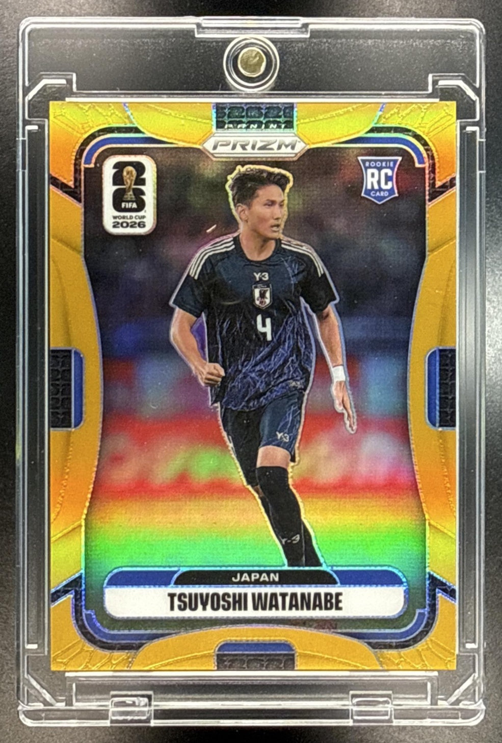 Tsuyoshi Watanabe Panini Prizm World Cup 2026 Gold /10 RC Japan