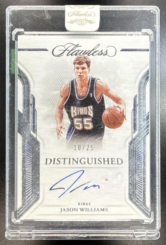 Jason Williams Panini Flawless 2022-23 /25 Auto Sacramento Kings