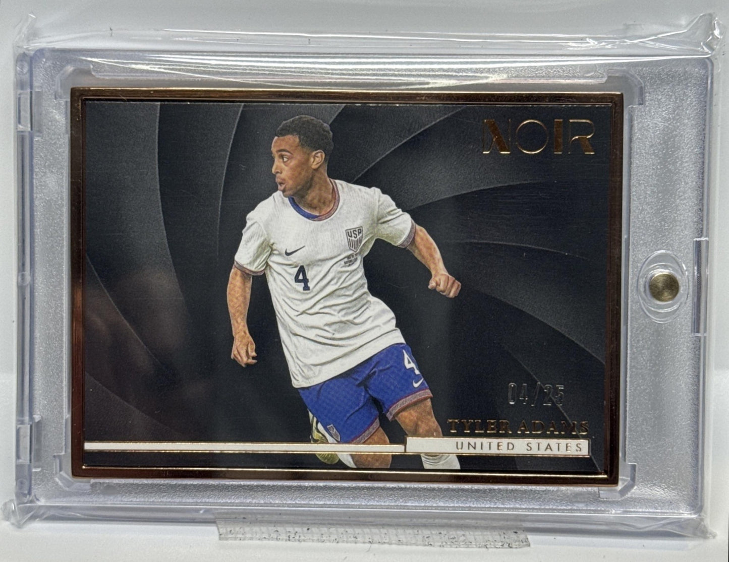 Tyler Adams Panini Noir 2024-25 Set Horizontal Bronze Frame /25 United States