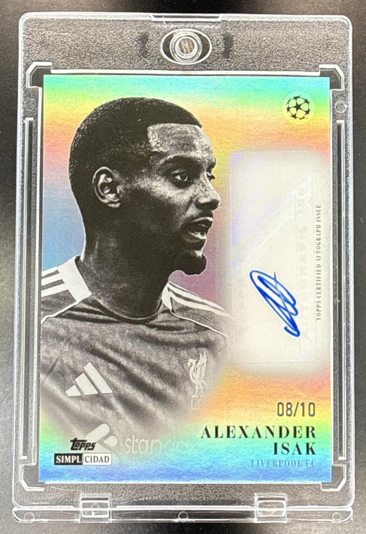 Alexander Isak Topps Simplicidad 2026 Auto /10 Liverpool
