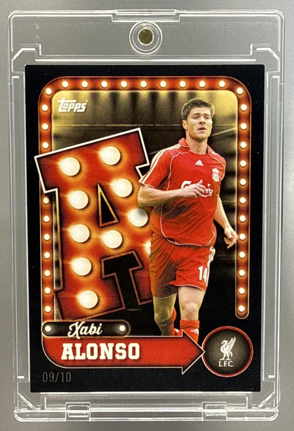 Xabi Alonso Topps Liverpool Team Set 2025 Black /10 Liverpool FC