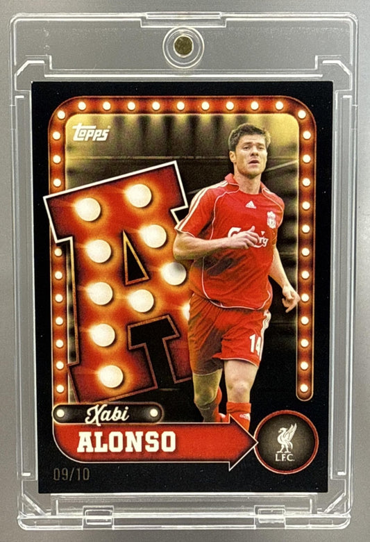 Xabi Alonso Topps Liverpool Team Set 2025 Black /10 Liverpool FC
