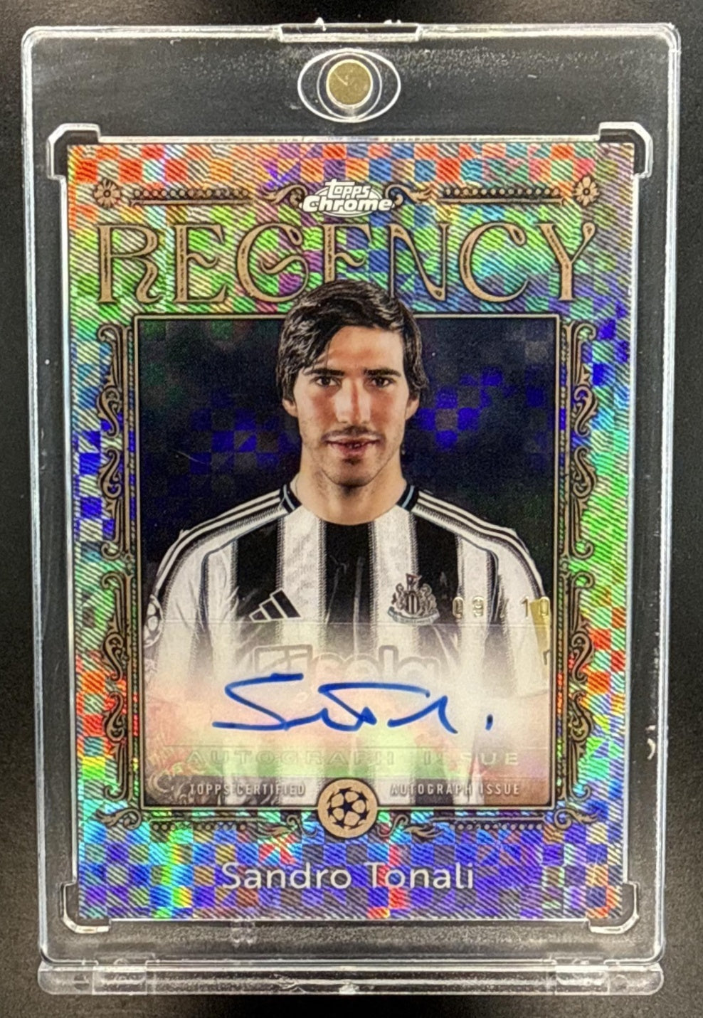 Sandro Tonali Topps Chrome 2026 Regency Autograph /10 New Castle