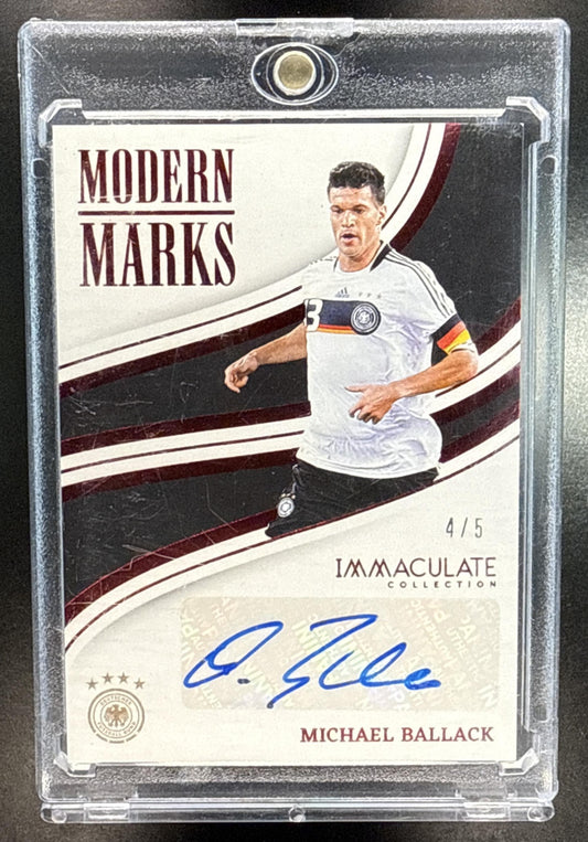 Michael Ballack Panini Immaculate Collection 2023-24 Ruby /5 Auto Germany