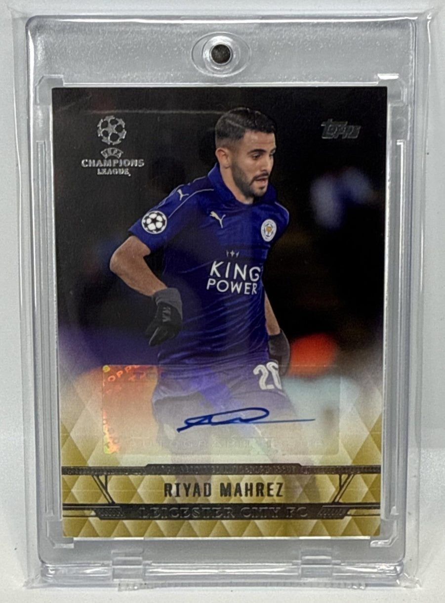 Riyad Mahrez Topps UCL Showcase 2017/99 Auto Leicester City