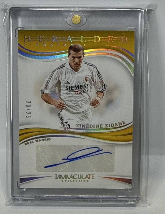 Zinedine Zidane Panini Immaculate Collection 2024-25/25 MEM Auto Real Madrid