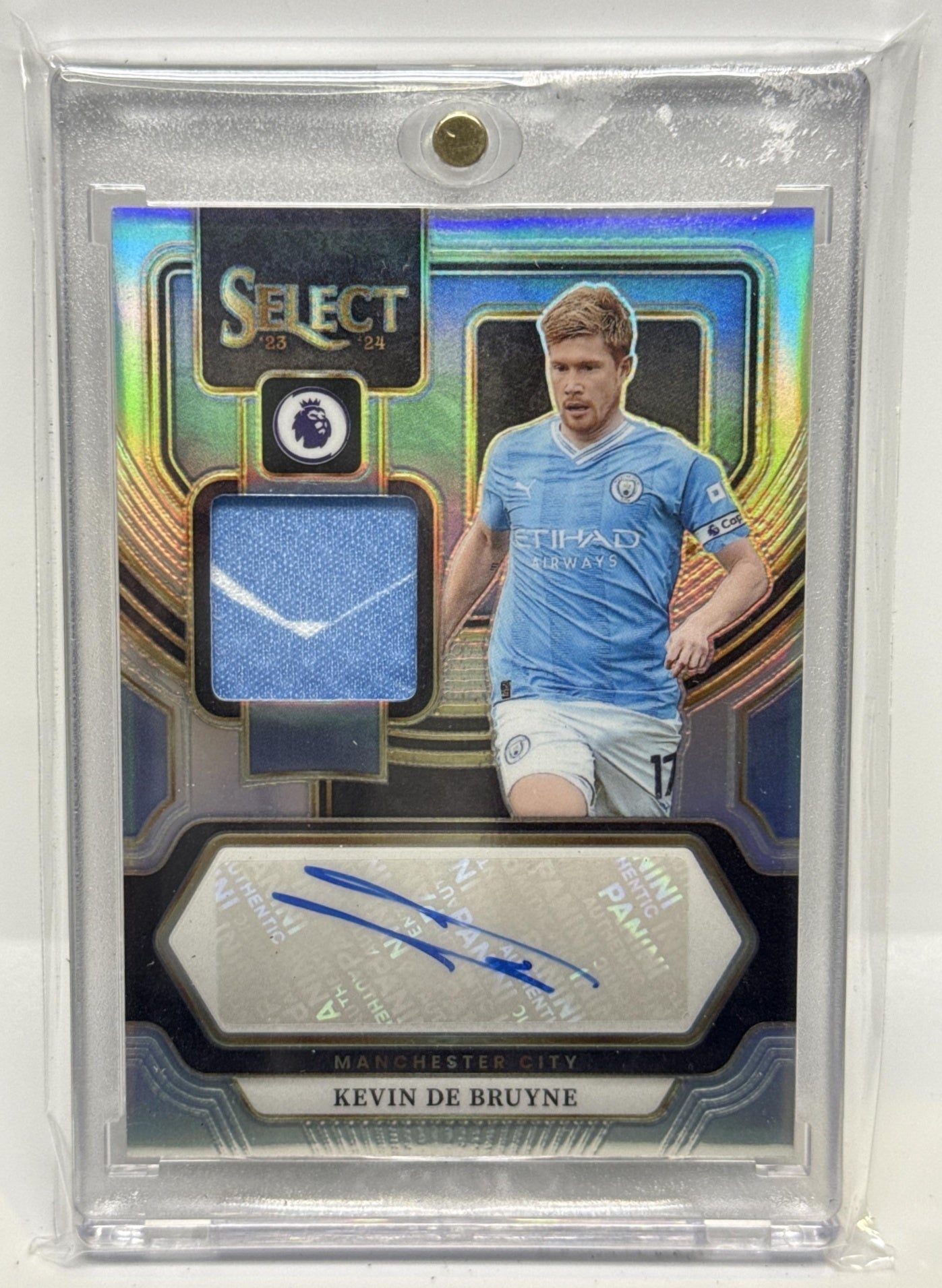 Kevin De Bruyne Panini Select PL 2023-24 Auto Memorabilia Manchester City